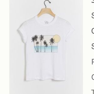 Anthropologie sunset graphic tee